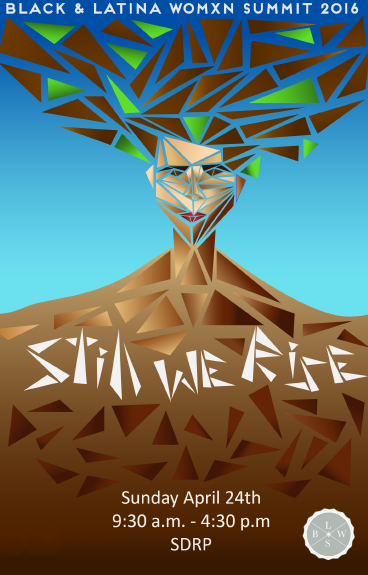 Poster from 2016 BLWS featuring illustration of fragmented head in shape of tree coming out of ground